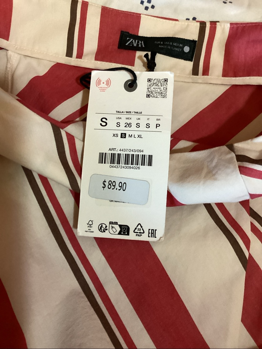 Zara Skirt. 100% cotton! Gorgeous!